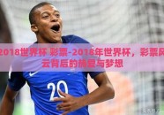 2018世界杯 彩票-2018年世界杯，彩票风云背后的热爱与梦想