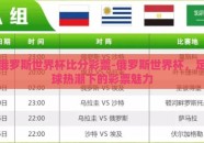 俄罗斯世界杯比分彩票-俄罗斯世界杯，足球热潮下的彩票魅力