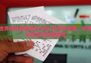 世界杯彩票能挣多少钱-世界杯彩票，梦想与现实的华丽碰撞