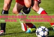 世界杯彩票去哪里买-从热爱足球到购买世界杯彩票，一个简单而生动的探索