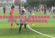 世界杯赛彩票怎么买-世界杯足球赛事，轻松上手，解锁购买彩票的乐趣