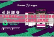 下注世界杯的app-智行赌界，探索世界杯下注App的现代足球投注新风尚