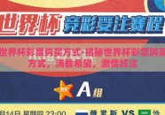 世界杯彩票购买方式-揭秘世界杯彩票购买方式，满载希望，激情投注