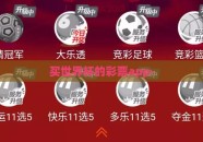 买世界杯的彩票app-