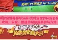 支付宝世界杯怎么买-支付宝世界杯购彩全攻略，安全、便捷的足球盛宴参与方式