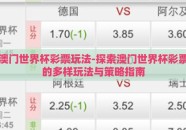 澳门世界杯彩票玩法-探索澳门世界杯彩票的多样玩法与策略指南