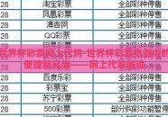 世界杯彩票网上代购-世界杯彩票热潮中的便捷新风尚——网上代购解读