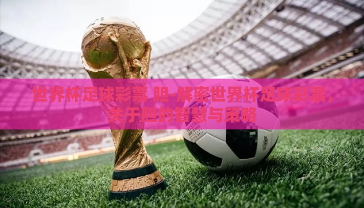 世界杯足球彩票 胆-解密世界杯足球彩票，关于胆的智慧与策略