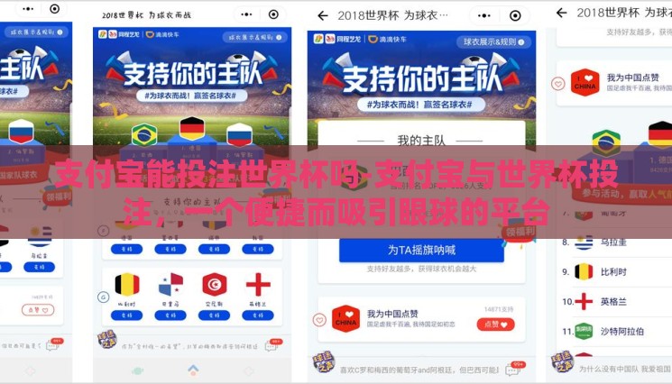 支付宝能投注世界杯吗-支付宝与世界杯投注，一个便捷而吸引眼球的平台