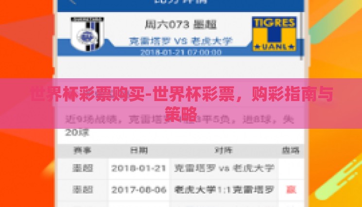 世界杯彩票购买-世界杯彩票,购彩指南与策略 世界杯彩票购买-世界杯彩票,购彩指南与策略