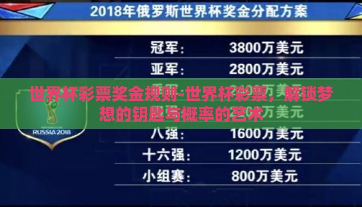 世界杯彩票奖金规则-世界杯彩票，解锁梦想的钥匙与概率的艺术