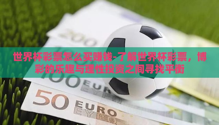 世界杯彩票怎么买赚钱-了解世界杯彩票，博彩的乐趣与理性投资之间寻找平衡