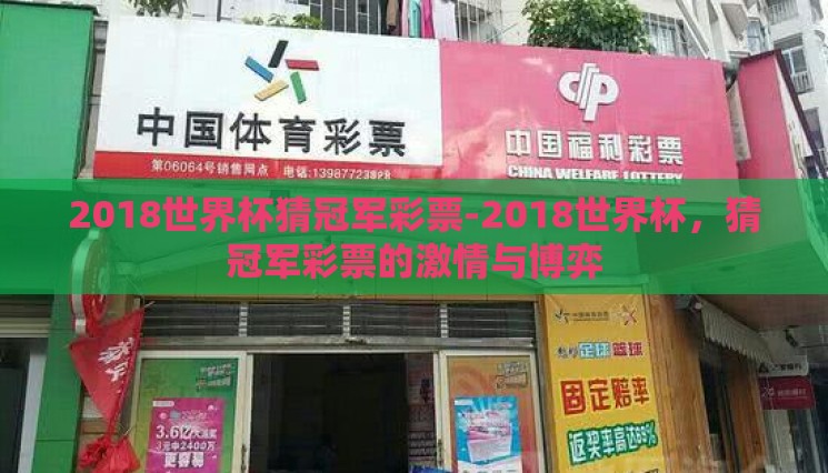2018世界杯猜冠军彩票-2018世界杯，猜冠军彩票的激情与博弈