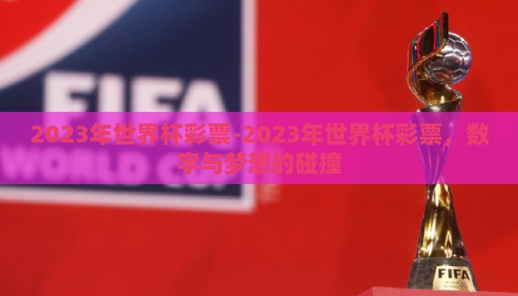 2023年世界杯彩票-2023年世界杯彩票，数字与梦想的碰撞