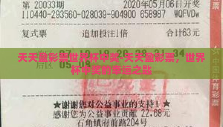 天天盈彩票世界杯中奖-天天盈彩票,世界杯中奖的幸运之匙 天天盈彩票世界杯中奖-天天盈彩票,世界杯中奖的幸运之匙