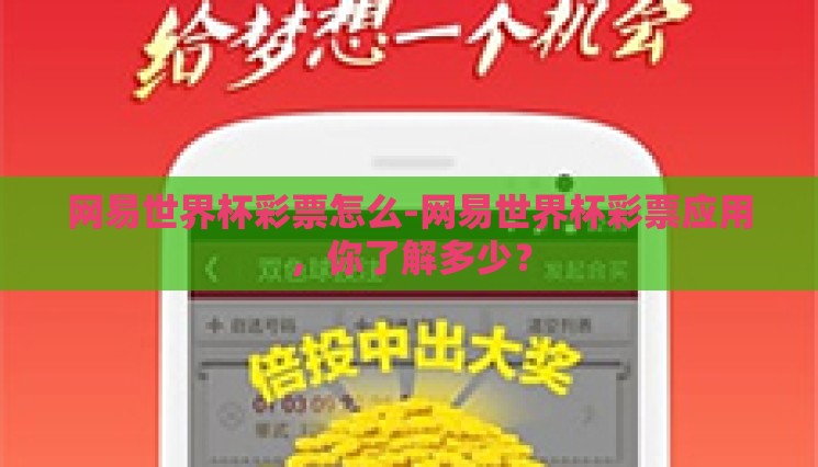 网易世界杯彩票怎么-网易世界杯彩票应用，你了解多少？