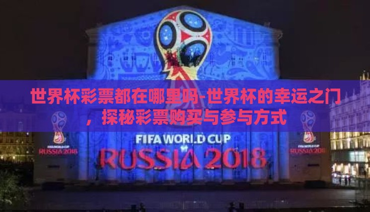世界杯彩票都在哪里吗-世界杯的幸运之门，探秘彩票购买与参与方式